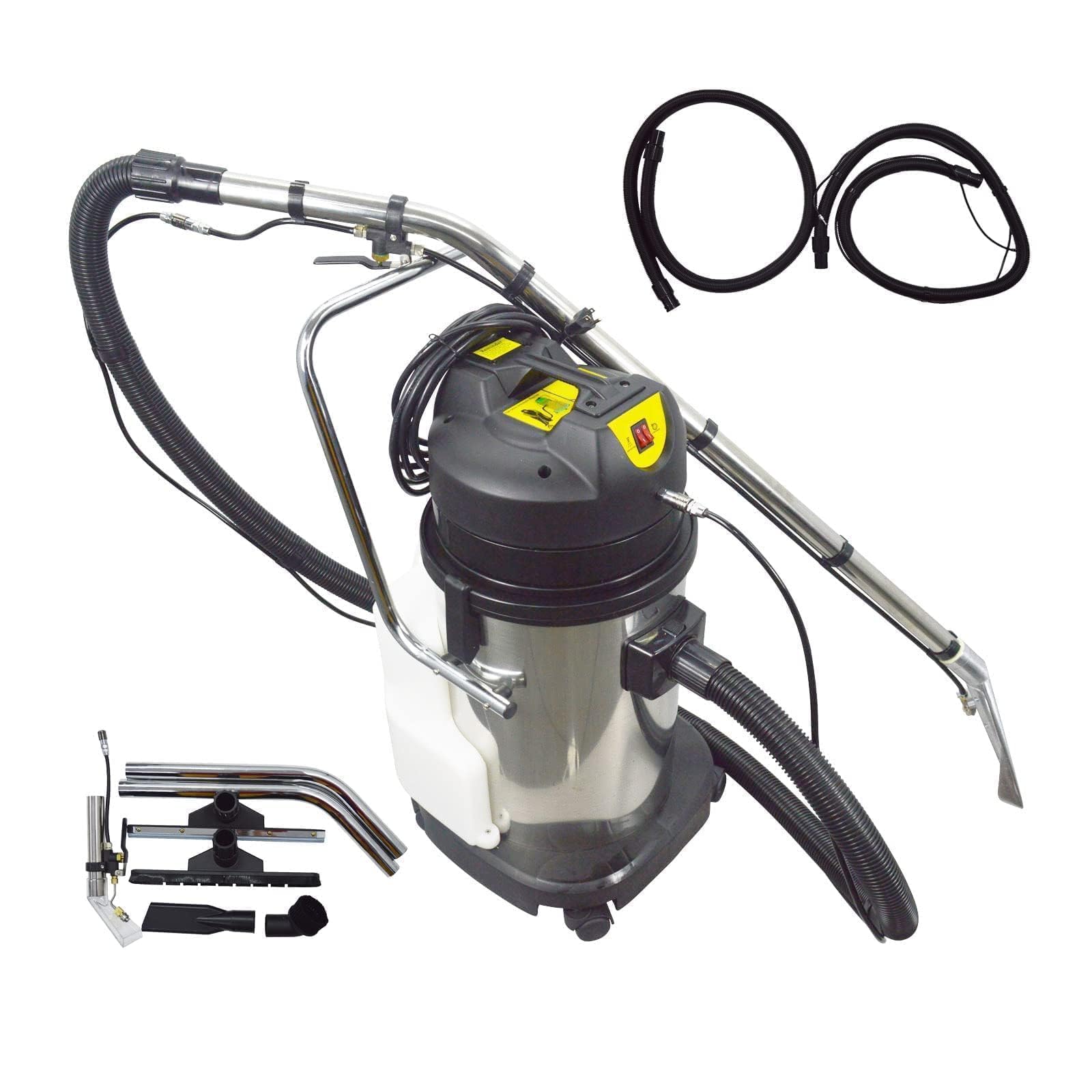 110V Commercial Carpet Cleaning Machine, 30L 1000W Heavy-Duty Carpet Vacuum Extractor, 3-in-1 Carpet Steamer for Deep Cleaning Carpets, Curtains & Sofas - Perfect for Hotels, Offices & Home Use
