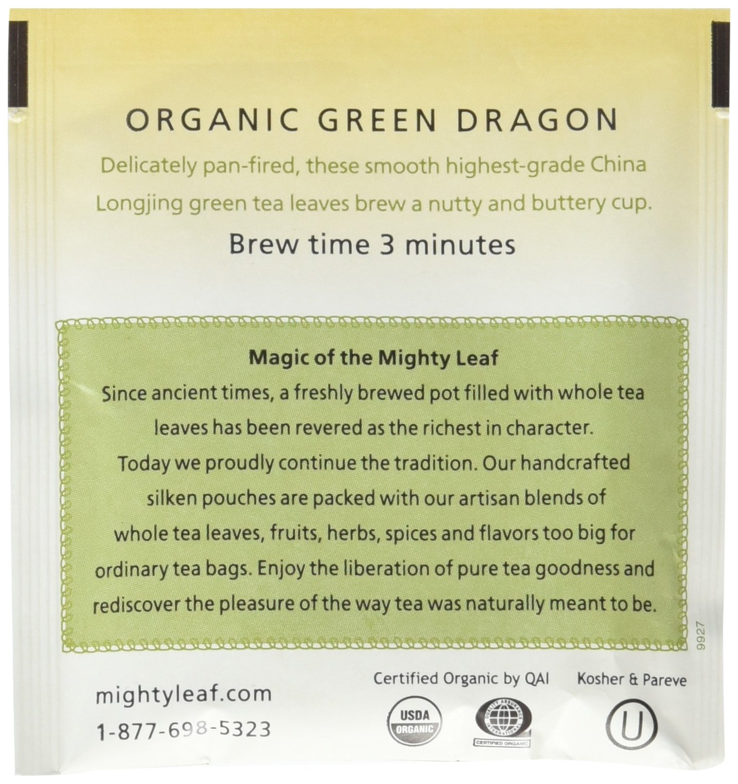 Organic Green Dragon Tea Bags - 100 Count | Premium Herbal Tea for Relaxation & Wellness | Perfect for Morning Boost or Evening Unwind