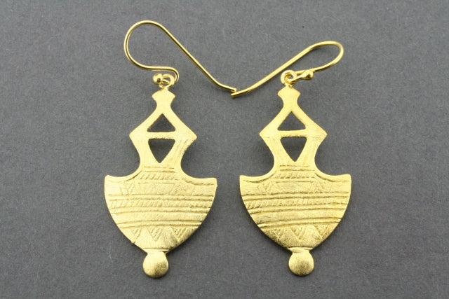 Gold Plated Mali Earrings for Women - Elegant Boho Jewelry for Parties, Weddings & Everyday Wear