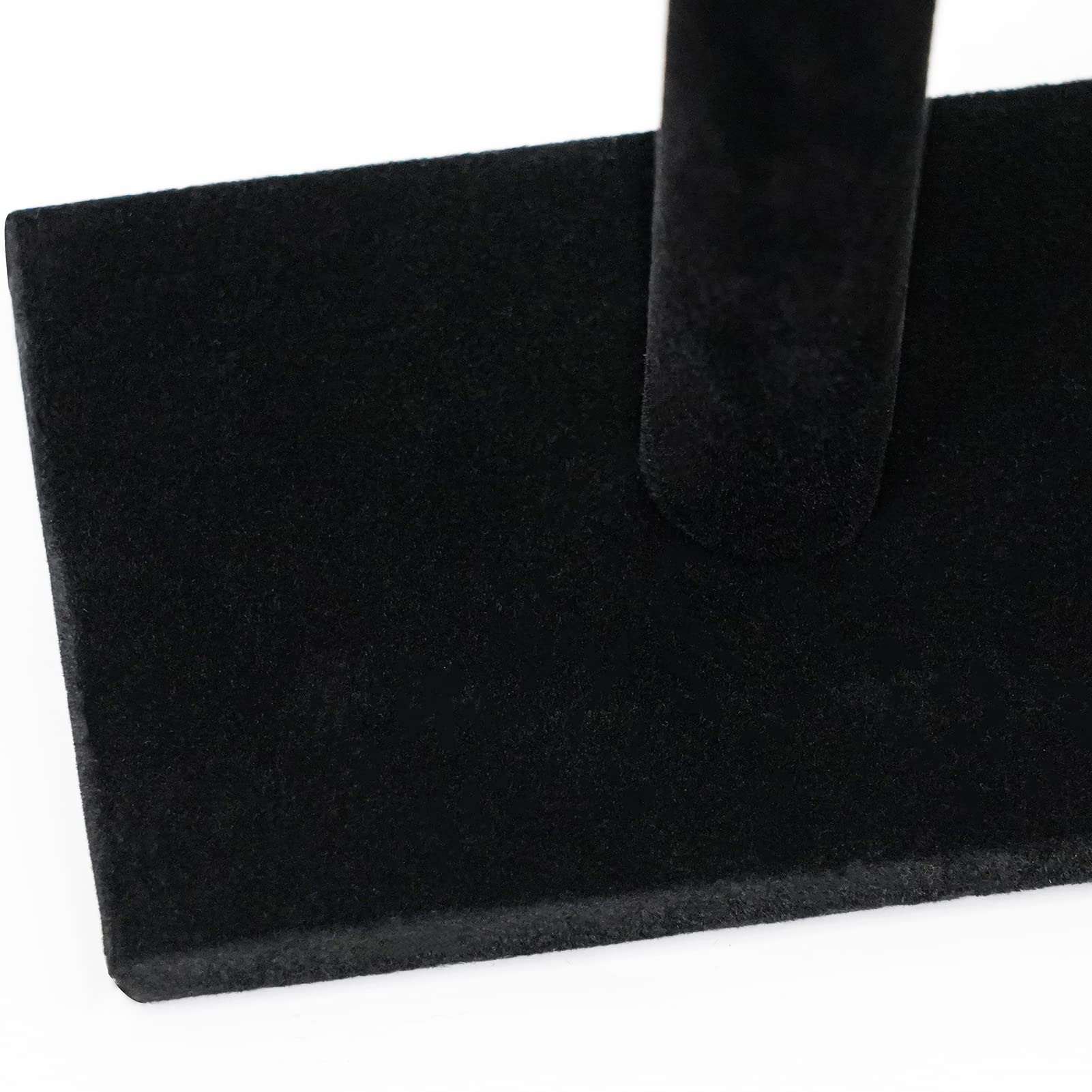 G Ganen T-Bar Necklace Holder - Black Velvet Jewelry Display Stand for Necklaces, Chains, Bracelets & Watches (12
