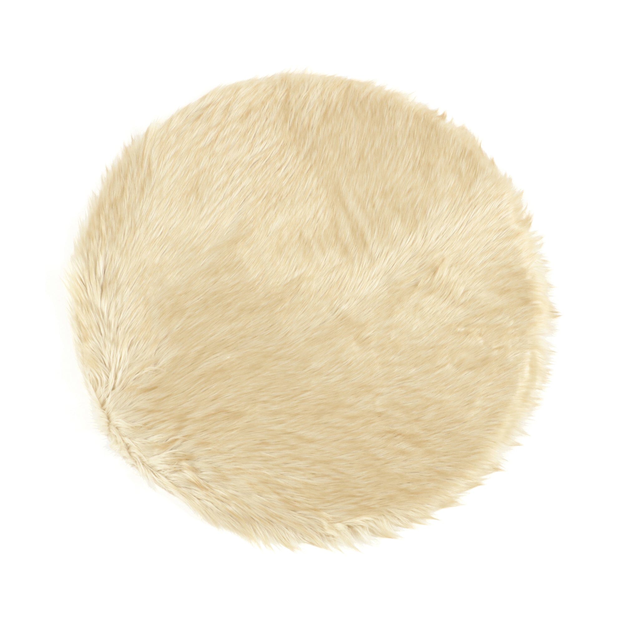 Farmo Round Jute Rug 40 Inch Light Beige - Natural Fiber Boho Chic Area Rug for Living Room, Bedroom, Nursery & Home Decor