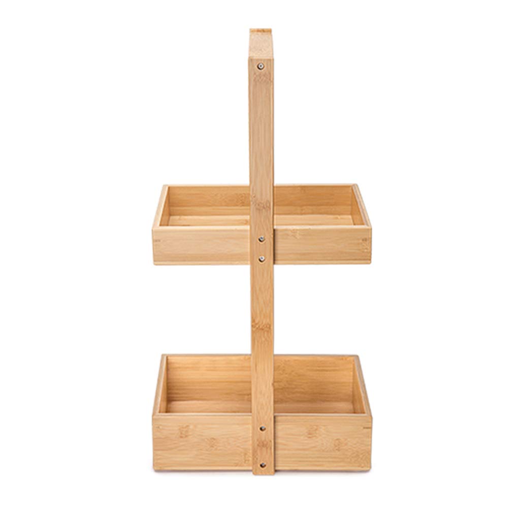 Multifunctional Floating Shelf - Bathroom, Kitchen, Living Room, Bedroom Wall Mount Storage Rack - Brown, 32x9.5x68cm - Perfect for Organizing Toiletries, Spices, Books & Decor Items