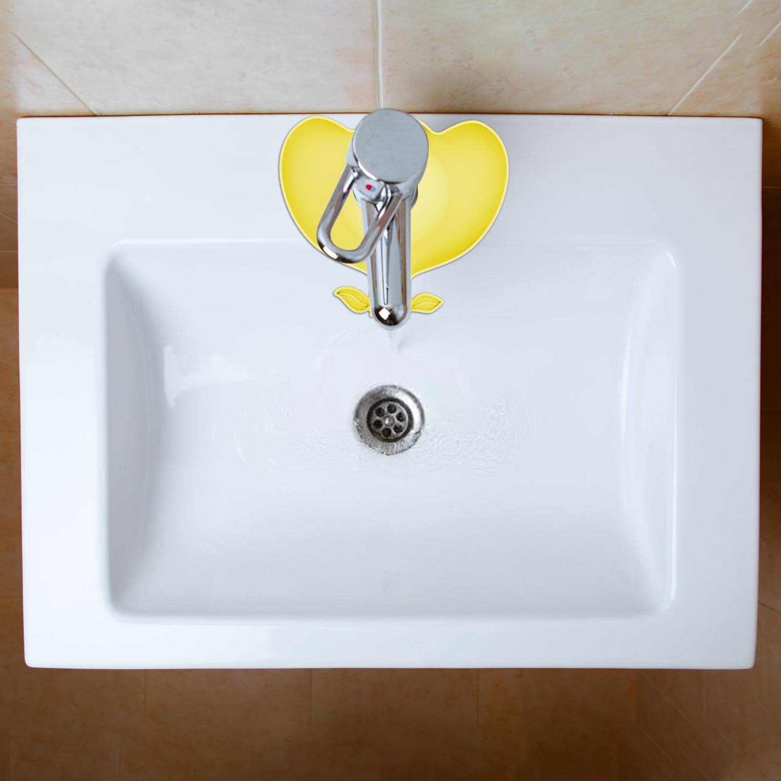 **Silicone Sink Splash Guard - Kitchen & Bathroom Faucet Drip Catcher Mat - Countertop Splash Protector for Easy Cleaning & Storage (Perfect for Cooking, Washing Dishes & Bathroom Use)**