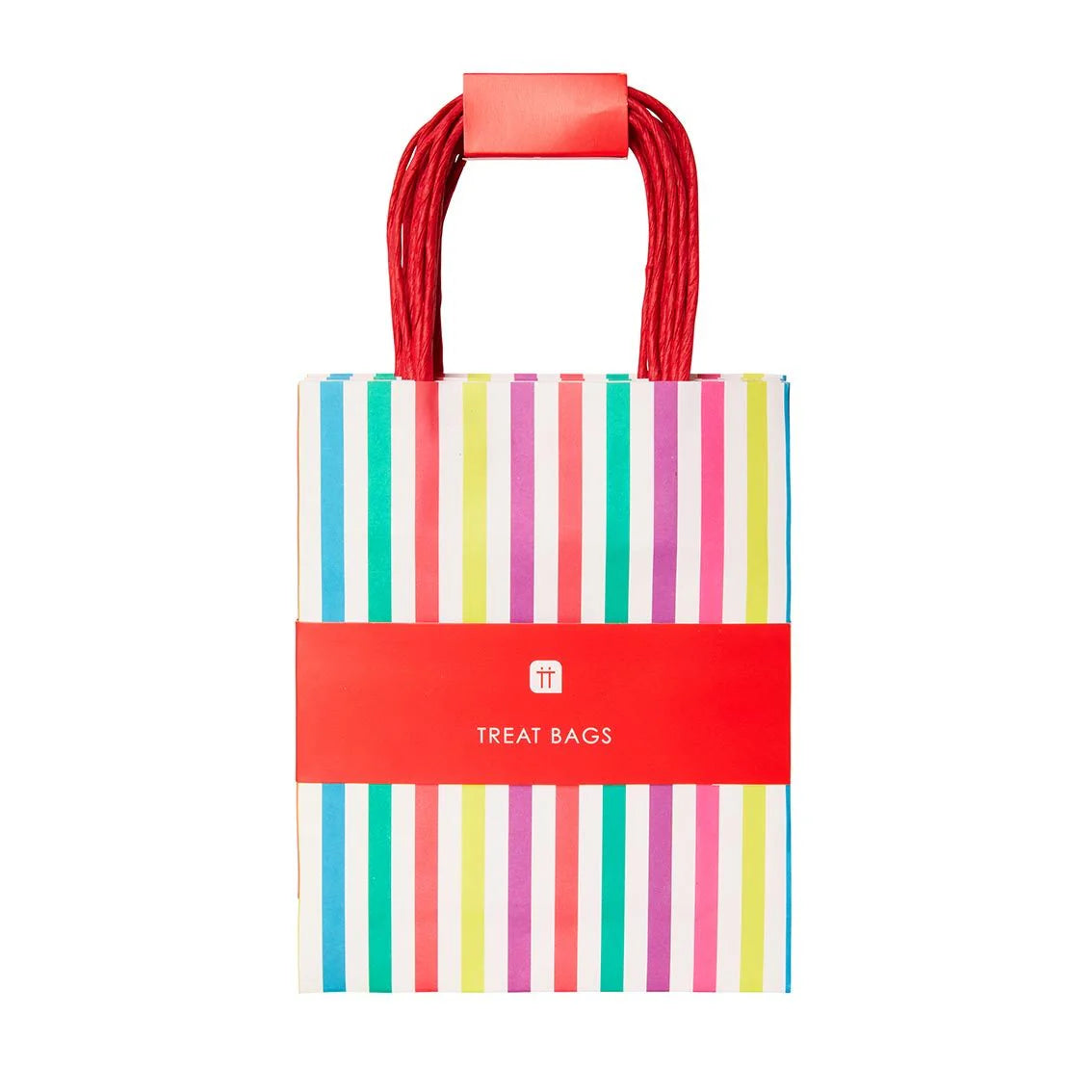 Mix & Match Multi-Colored Treat Bags - Pack of 8 for Birthday Parties, Halloween Favors & Baby Showers