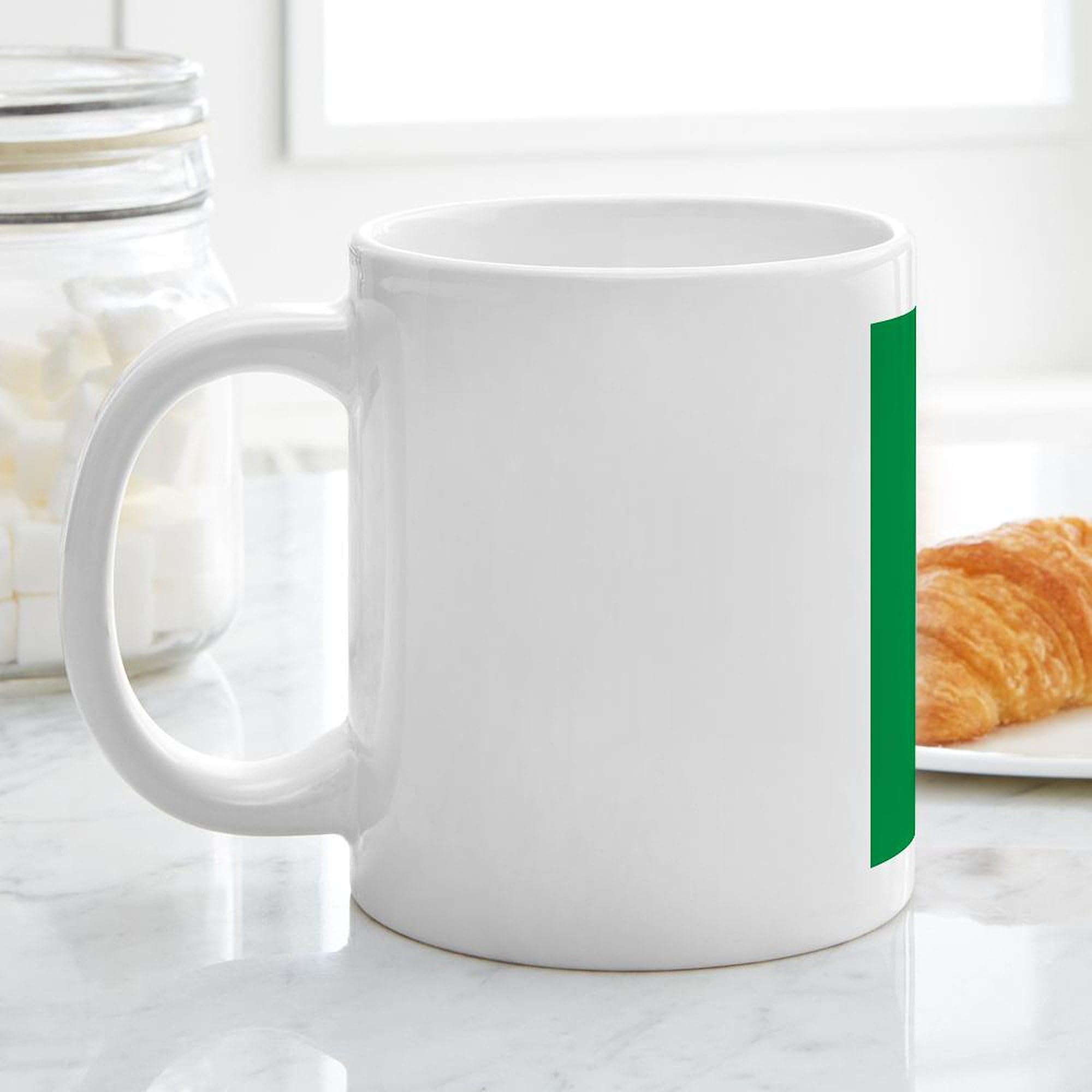 Italian Flag Extra Large 20 oz Ceramic Coffee Mug - Perfect for Home, Office & Gifts - Durable Mega Cup for Hot & Cold Beverages