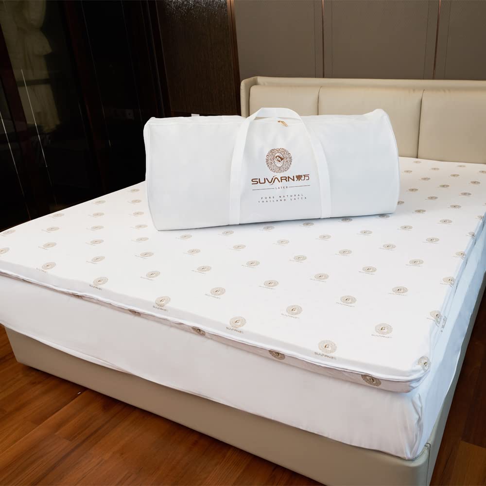 Suvarn Natural Latex Mattress & Memory Foam Mattress - Soft & Comfortable for Deep Sleep & Stress Relief - X-Long Twin Size (47