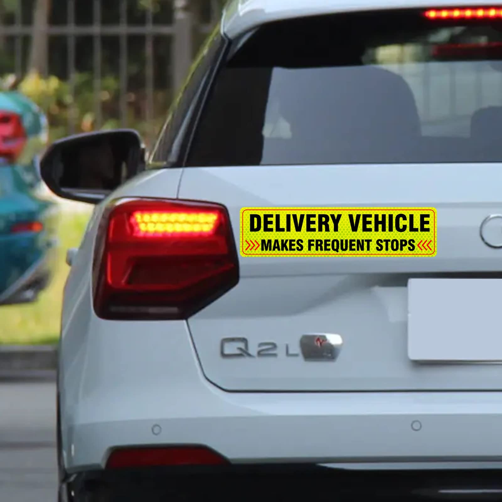 Reflective Student Driver Sticker Decal - Safety Signs for New Drivers, Car Decals for Beginners, Durable and Visible for School, Parking, and Highway Driving