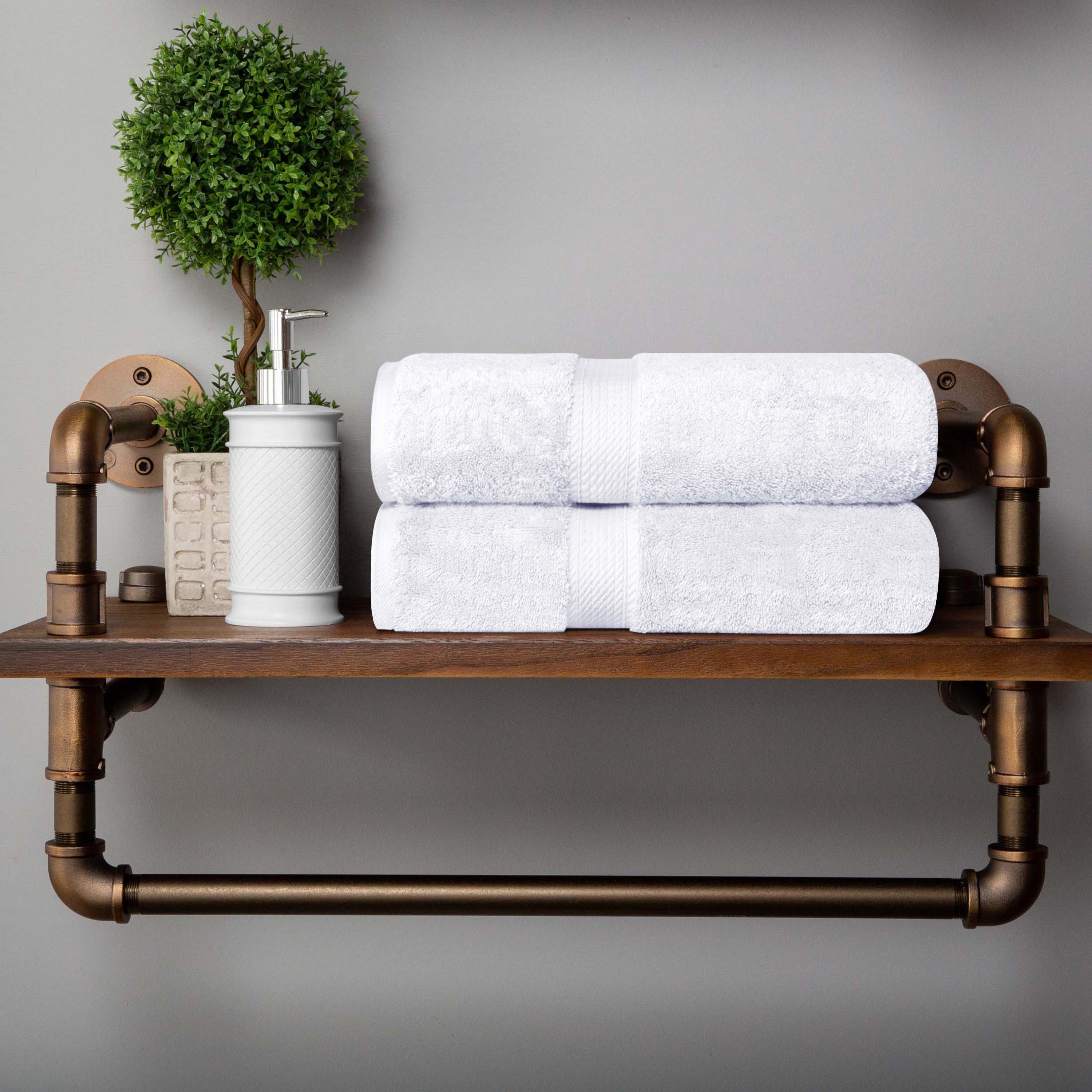 Premium Egyptian Cotton Bath Towel Set - Ultra Soft, Absorbent & Heavyweight 2-Piece Set for Spa, Bathroom & Luxury Home Use