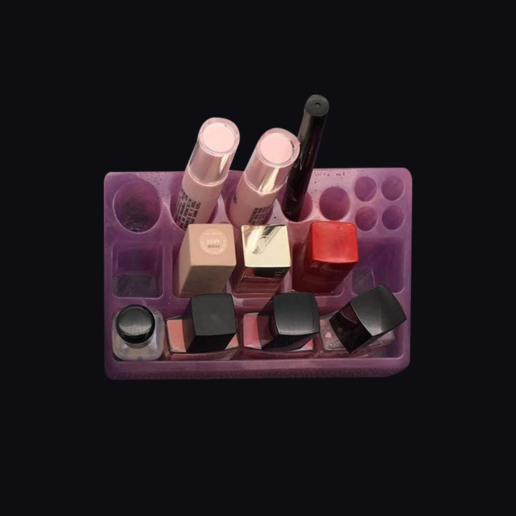 Premium DIY Resin Silicone Molds for Jewelry Storage - 14-Slot Crystal Rectangular Lattice Lipstick Box Epoxy Casting Molds | Perfect for Handmade Resin Trinket Boxes, DIY Crafts & Gift Making