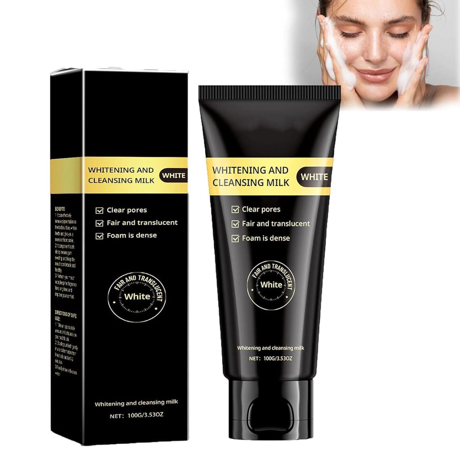 Niacinamide Cleansing Milk - Purifying & Hydrating Face Wash for All Skin Types | Deep Cleansing, Exfoliating & Brightening | Perfect for Daily Skincare Routine & Acne-Prone Skin
