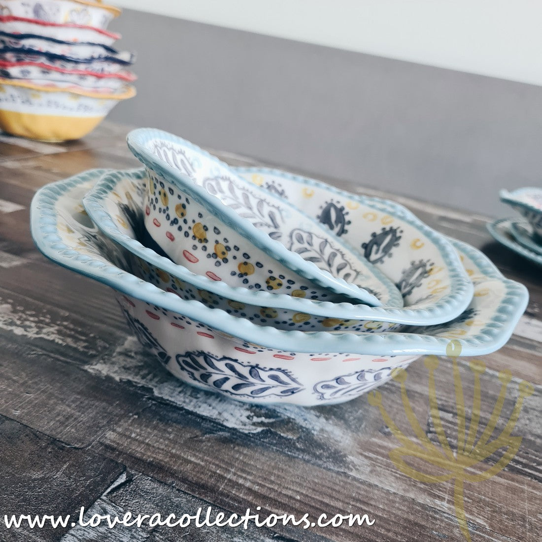 Stylish Afrocentric Light Blue Dinnerware & Serveware Set - Perfect for Family Dinners, Entertaining Guests & Cultural Celebrations