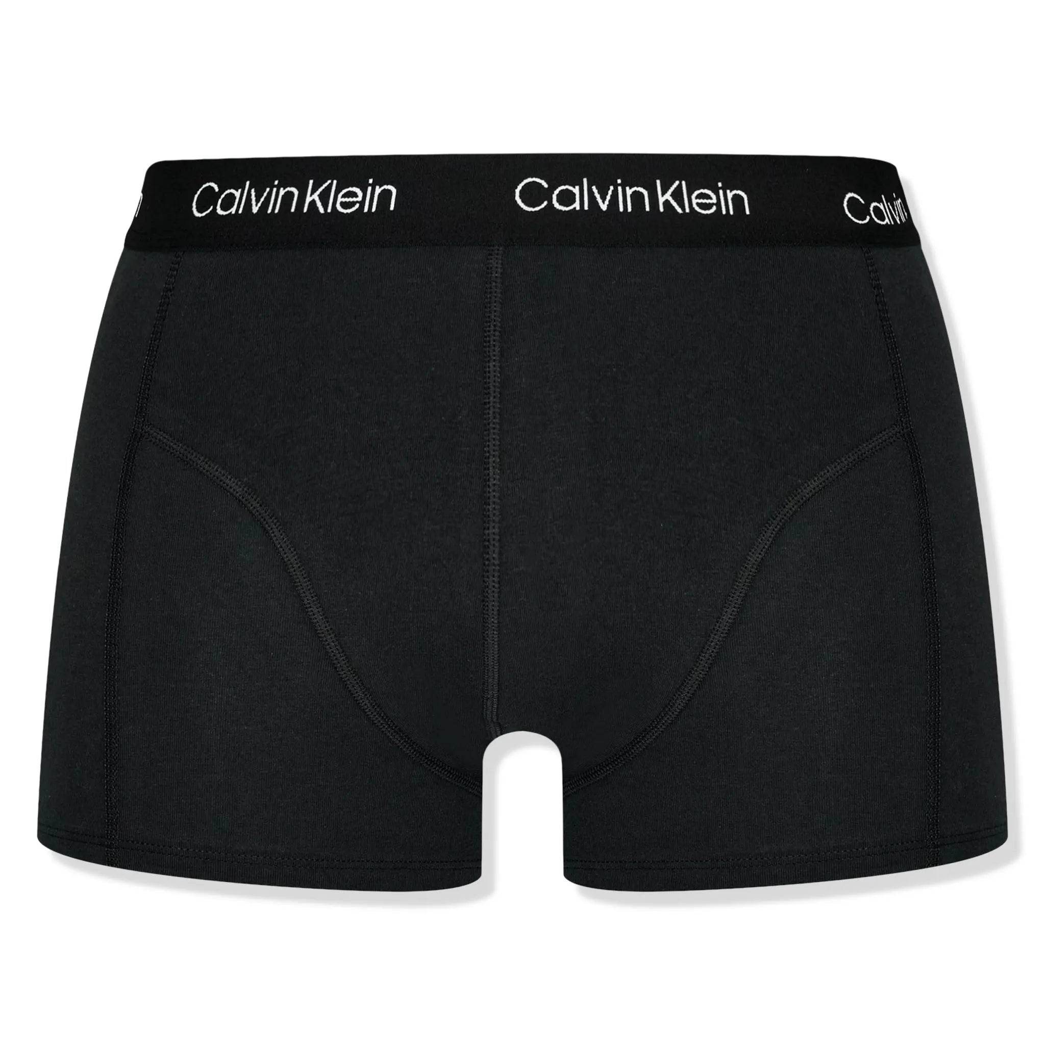 Calvin Klein Men's Black Cotton Trunks 2-Pack - Soft & Comfortable Underwear for Everyday Wear & Travel