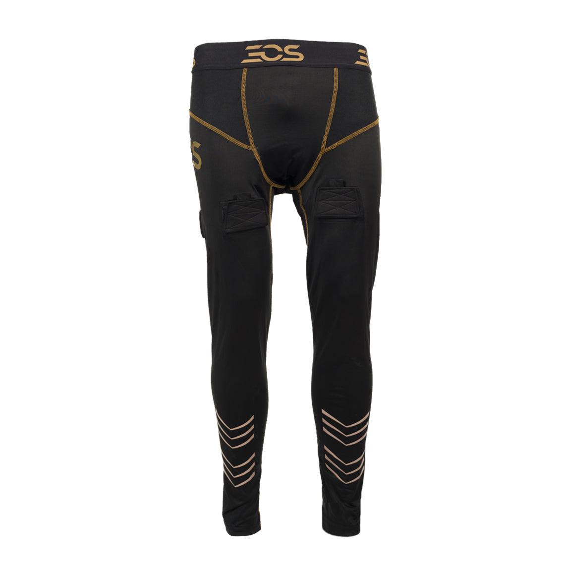 EOS 50 Boys Compression Baselayer Pants with Protective Cup & Adjustable Velcro - Youth Athletic Underwear for Football, Baseball & Soccer Training