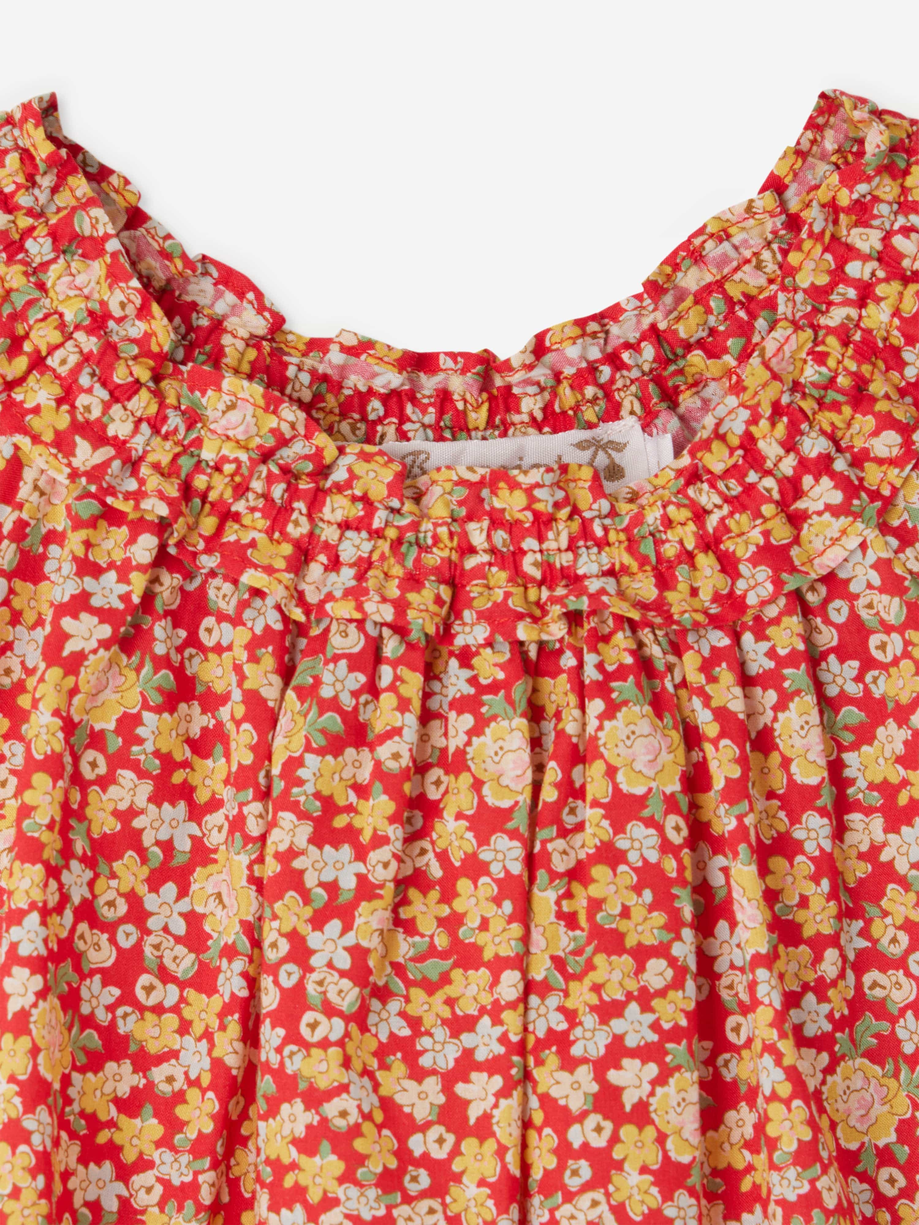Goldina Baby Girls Red Dress - Elegant & Comfortable Toddler Outfit for Parties, Photos & Special Occasions