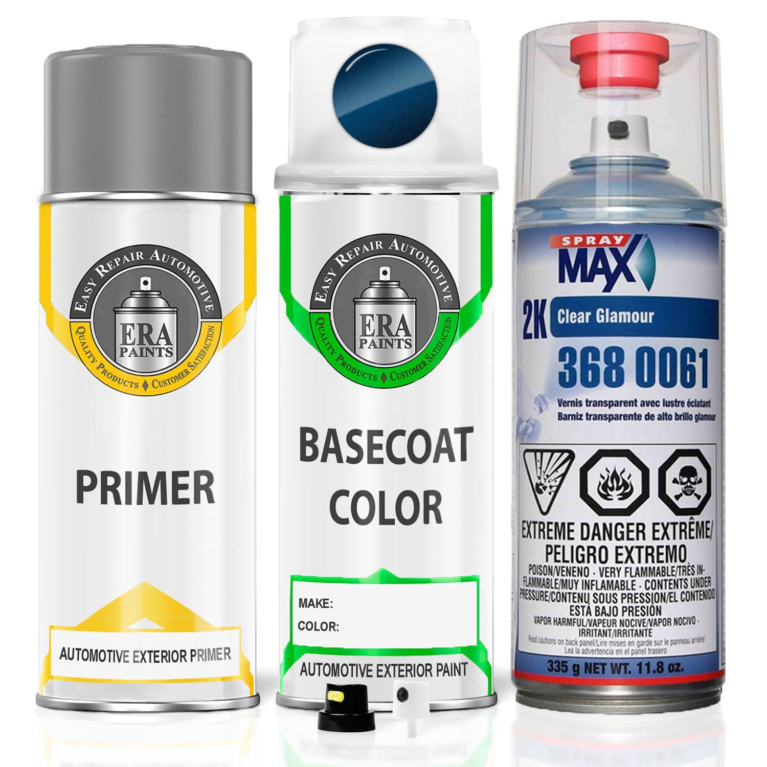 ERA Paints VU/VU8 - Lakeside Blue Metallic Automotive Spray Paint for HYUNDAI | Exact Color Match | Premium Kit with 2K 3680061 Clearcoat | Perfect for Car Touch-Ups, Restoration & Custom Projects