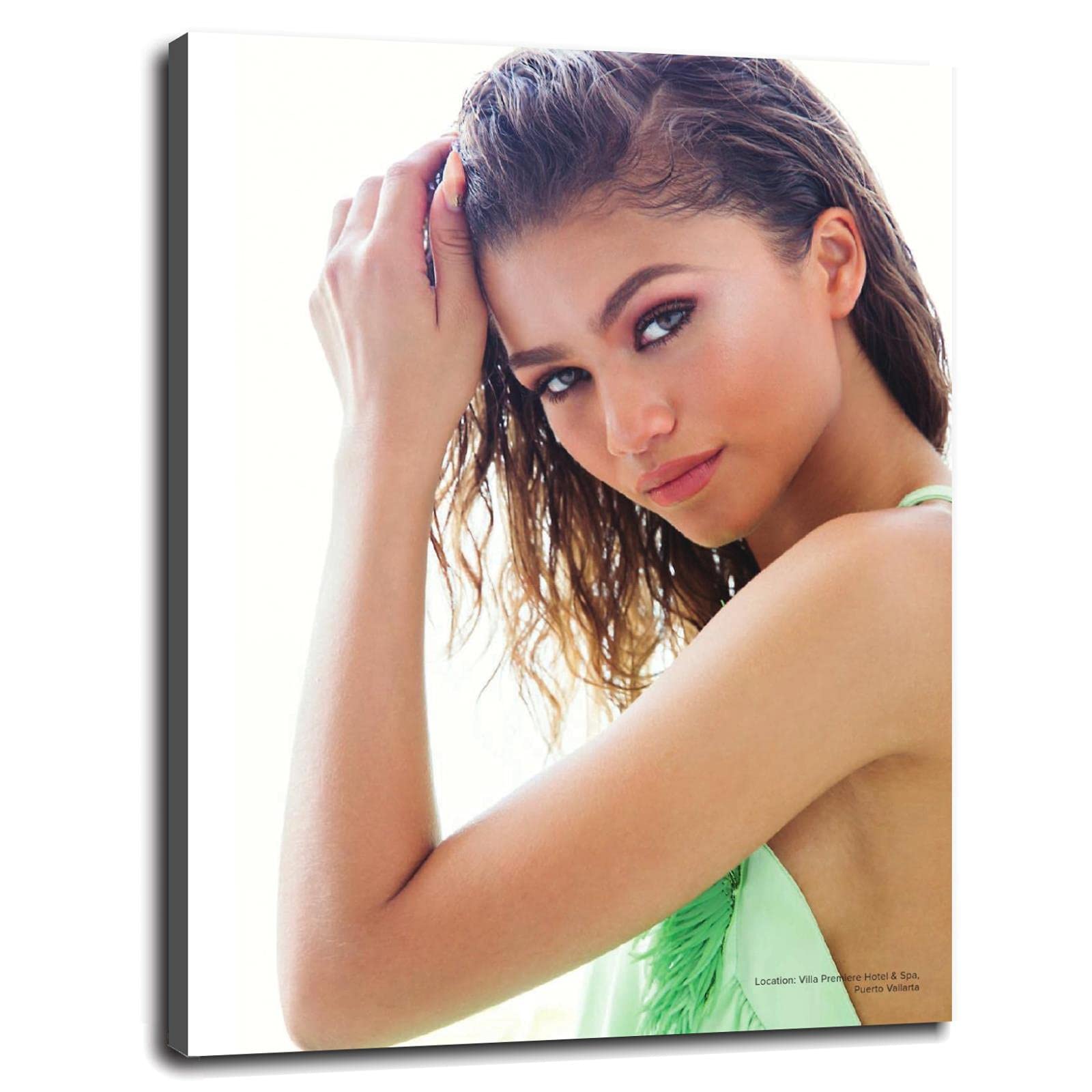 Zendaya Canvas Wall Art Print - 32x24 Inches Framed Poster for Home, Office & Bedroom Decor | Perfect Gift for Fans & Modern Interior Design