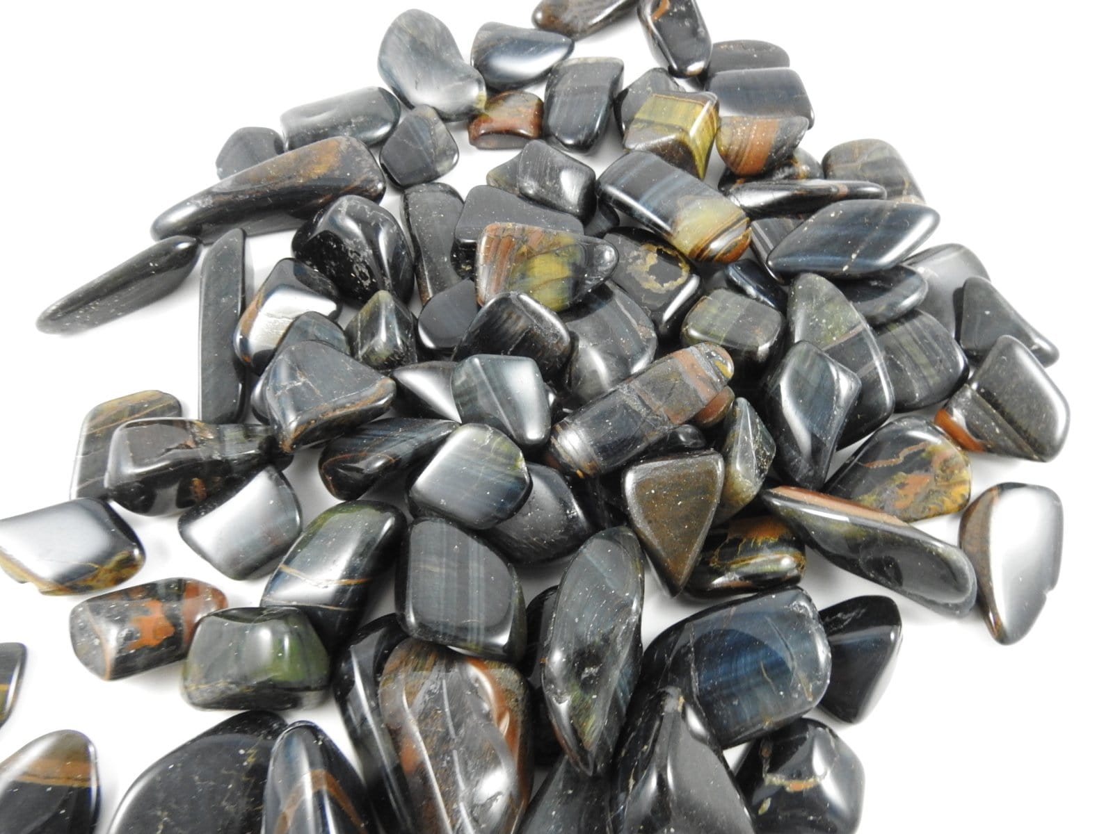 Natural Blue & Brown Tiger Eye Stone Beads - Bulk Wholesale for Jewelry Making, Healing Crystals & Meditation - Perfect for Necklaces, Bracelets & DIY Crafts