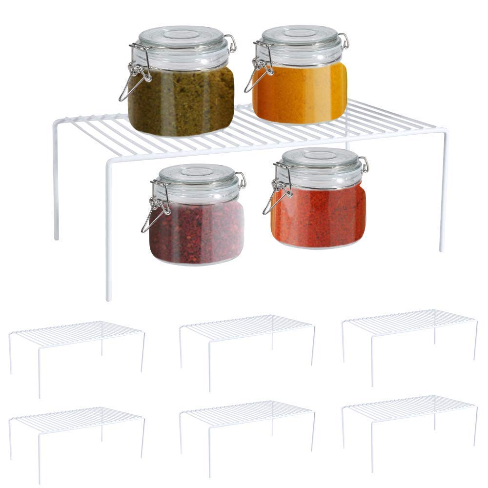 Stainless Steel Expandable Dish Drying Rack with Utensil Holder - Heavy Duty Kitchen Cabinet Storage Shelf for Dishes, Cups & Cutlery | Rustproof & Durable Design for Countertop, Sink or Cabinet Organization - Perfect for Small Kitchens, Apartments & RVs