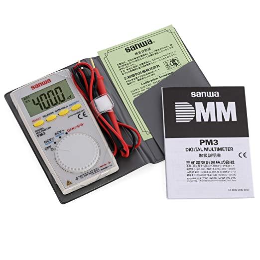 PM3 Pocket Digital Multimeter with Folding Case - Compact Electrical Tester for DIY, Home & Automotive Use