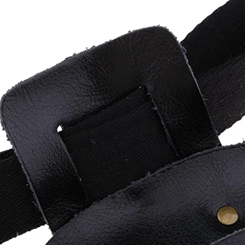 Professional Black Leather Hairdressing Holster - Barber Scissors, Combs & Clips Organizer | Durable Real Leather Hair Styling Tool Pouch for Salon, Travel & Home Use