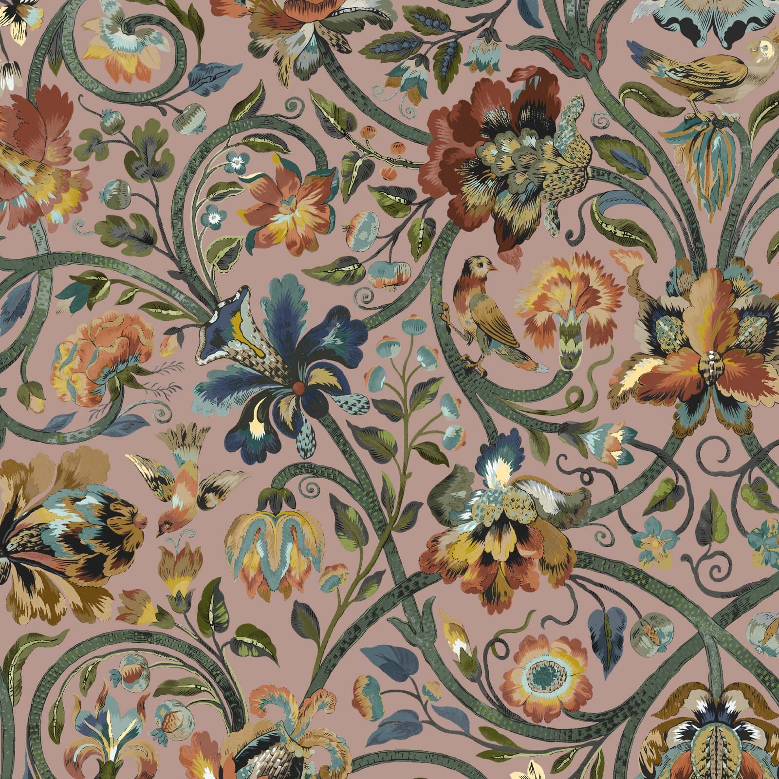 GAIA Wallpaper Blush Sample - Premium Self-Adhesive Peel and Stick Wallpaper for Bedroom, Living Room & Bathroom - Easy DIY Home Decor & Removable Wall Covering