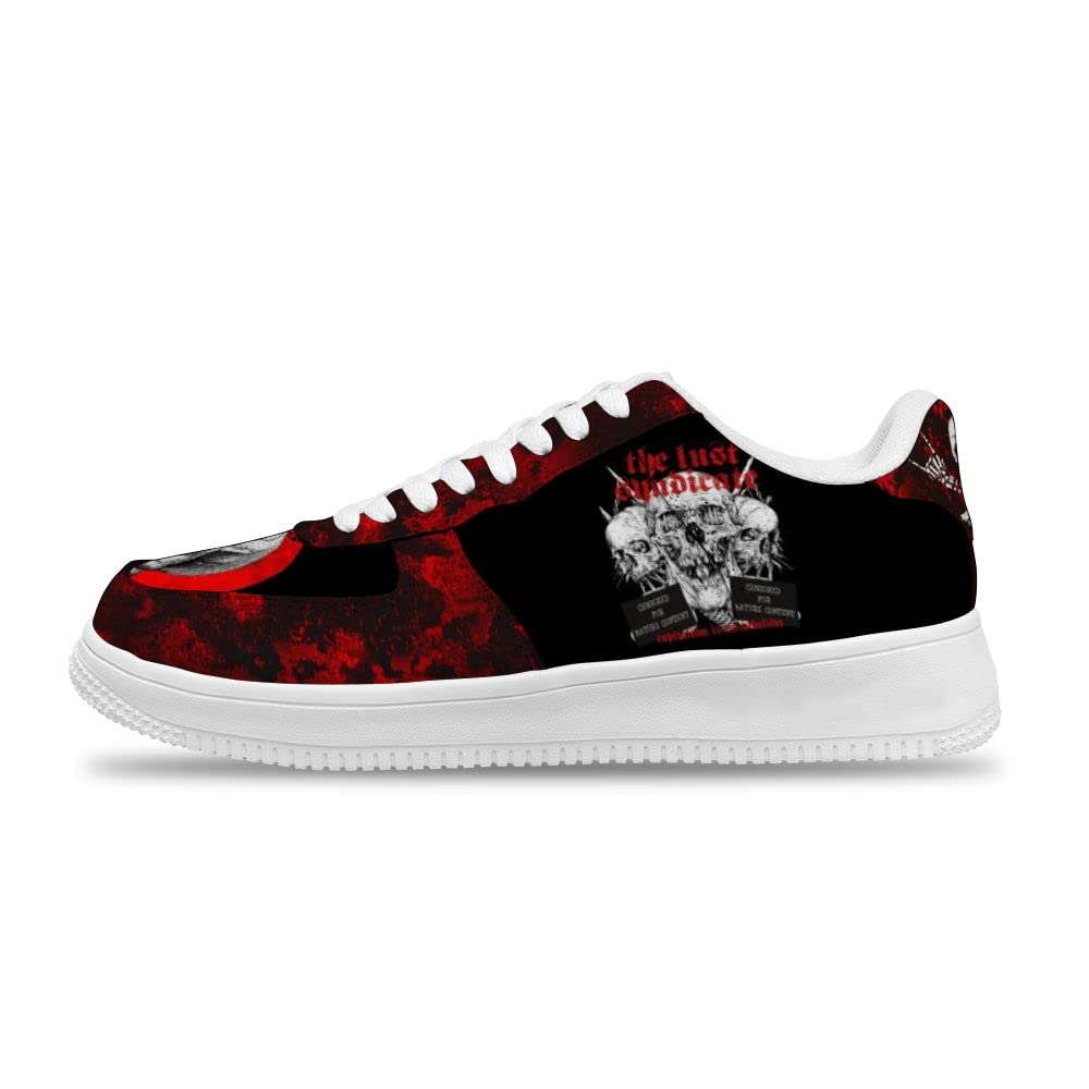 Customized Skull Air Force Sneakers for Men & Women - Fashionable Cool Anime Sports Shoes for Running, Gym, and Streetwear Style