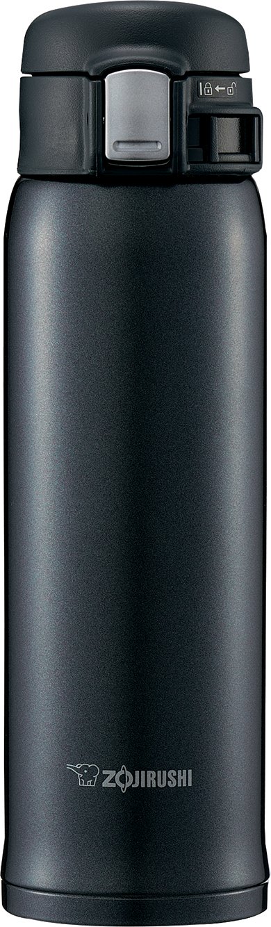 Zojirushi SM-SD48BC 16oz Stainless Steel Vacuum Insulated Travel Mug - Keeps Drinks Hot/Cold for Hours - Leak Proof Lid - Silky Black - Perfect for Coffee, Tea & On-the-Go Use