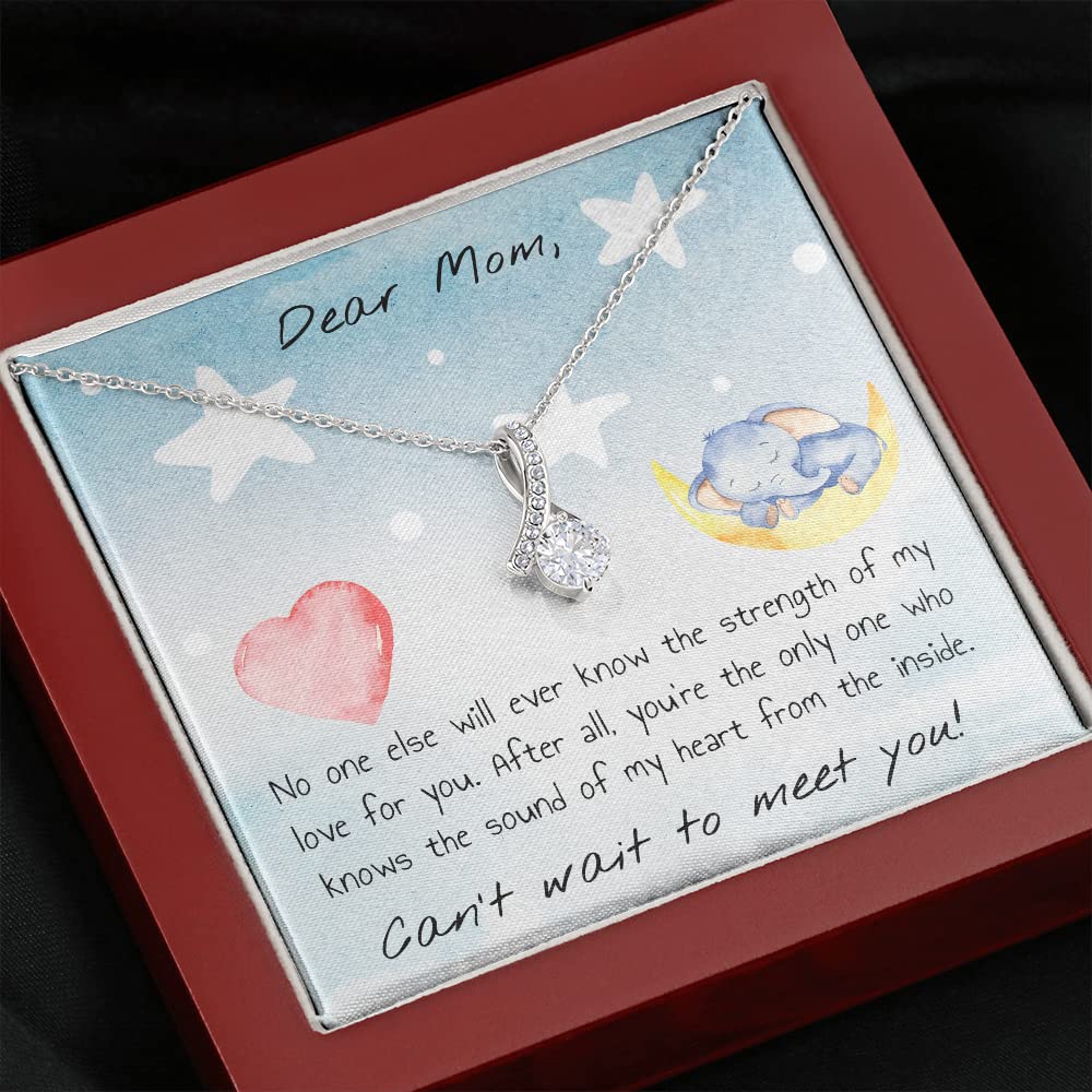 Elegant Mother's Day Necklace with Gift Card - Perfect Jewelry Gift for Mom, Wife, Grandma | Birthday, Anniversary, Christmas Present for Women