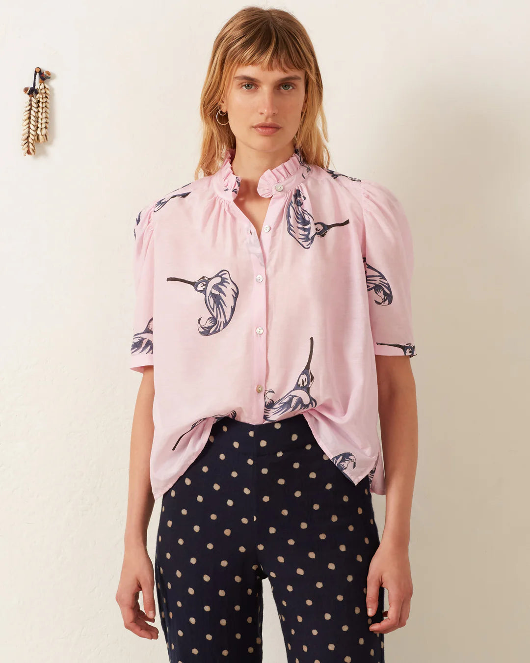 Alix Of Bohemia Winn Calla Lily Shirt - Elegant Floral Blouse for Women | Perfect for Casual Wear, Office Outfits & Special Occasions