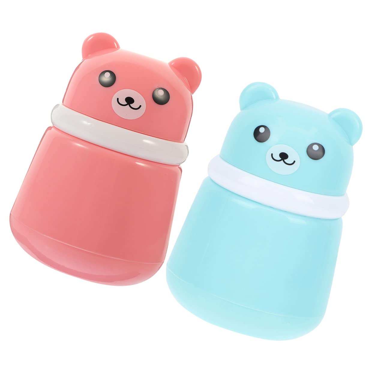 Kichvoe 2-Pack Baby Powder Dispenser with Puff - Portable Travel Loose Powder Container for Newborns & Makeup - Ideal for Diaper Bags, On-the-Go Touch Ups & Travel Essentials