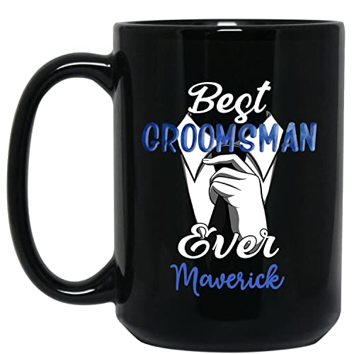 Best Groomsman Ever Black Mug