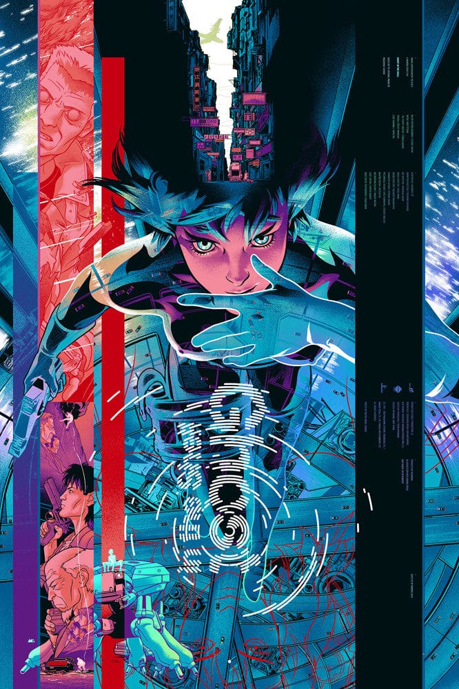 Ghost in the Shell Anime Foil Variant Poster - Premium Collectible Wall Art for Anime Fans, Sci-Fi Decor, and Manga Lovers - Perfect for Bedroom, Office, or Game Room Decor