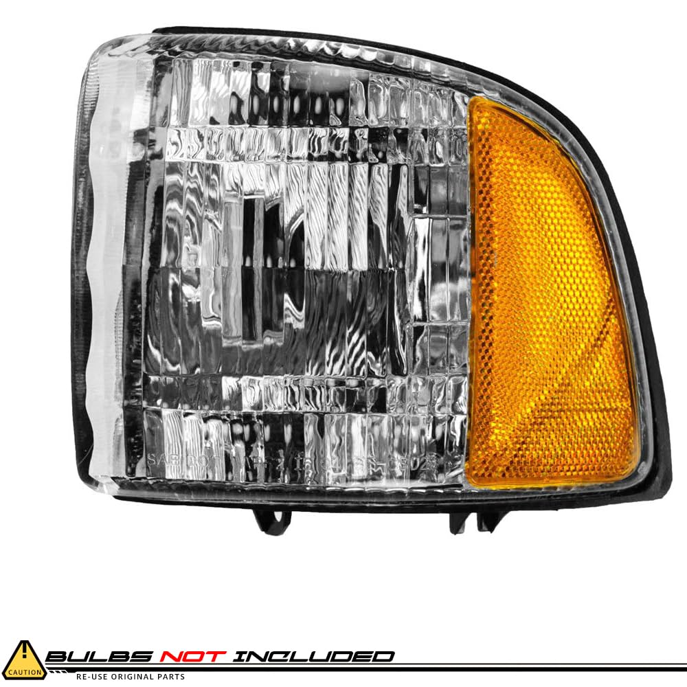 Halogen Replacement Corner Lights for 1994-2002 Dodge Ram Pickup (Non-Sport Package) - Compatible with CH2520119, CH2521119, 55054773AB, 55054772AB - Perfect for Night Driving & Off-Road Adventures