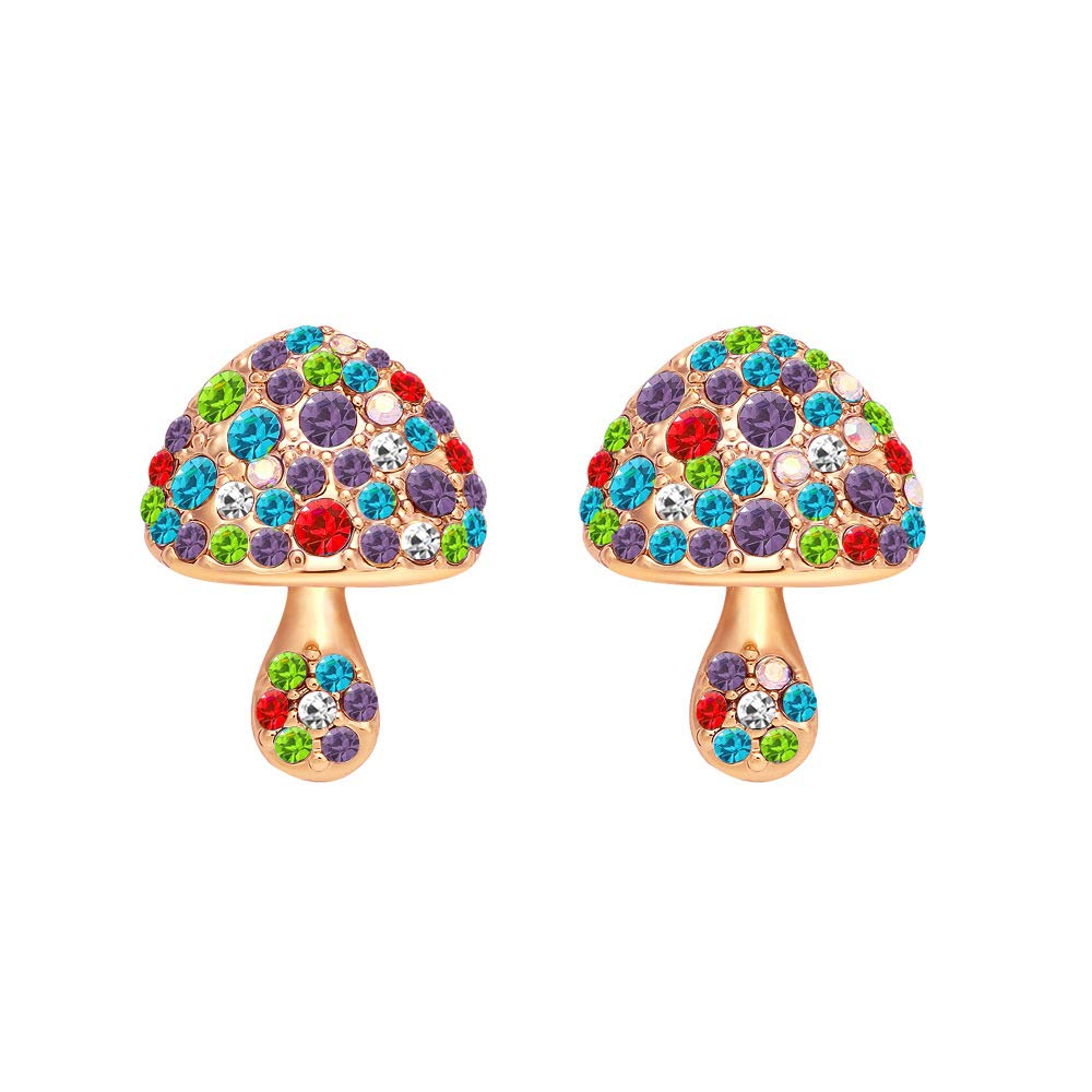 Gmillins Cute Mushroom Stud Earrings for Women & Girls - Simple Fashion Jewelry Gift Set - Perfect for Casual Wear, Parties & Everyday Accessories