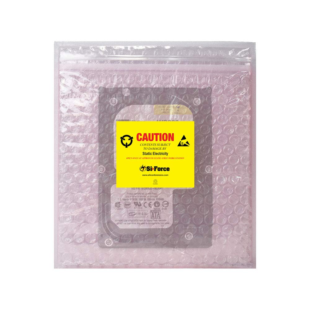 Anti Static Bubble Bags 100 Pack - Reusable Resealable Static Shielding Bags for Sensitive Electronics - ESD Protection for Circuit Boards, Computer Parts & Electronic Components (Pink) - Perfect for Shipping, Storage & Organization