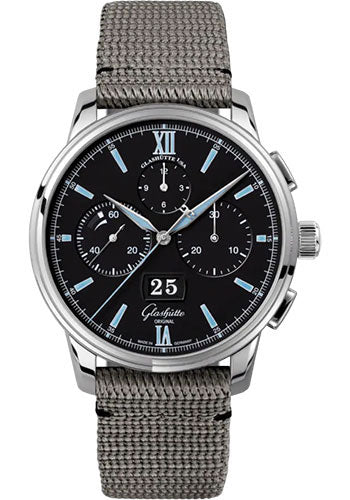 Glashutte Original Senator Chronograph Panorama Date Stainless Steel Men's Watch - Luxury Automatic Timepiece for Business, Formal & Special Occasions