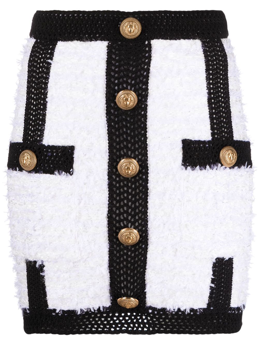 Balmain White Skirts for Women - Elegant High-Waisted A-Line Mini Skirt | Perfect for Parties, Dates & Office Wear