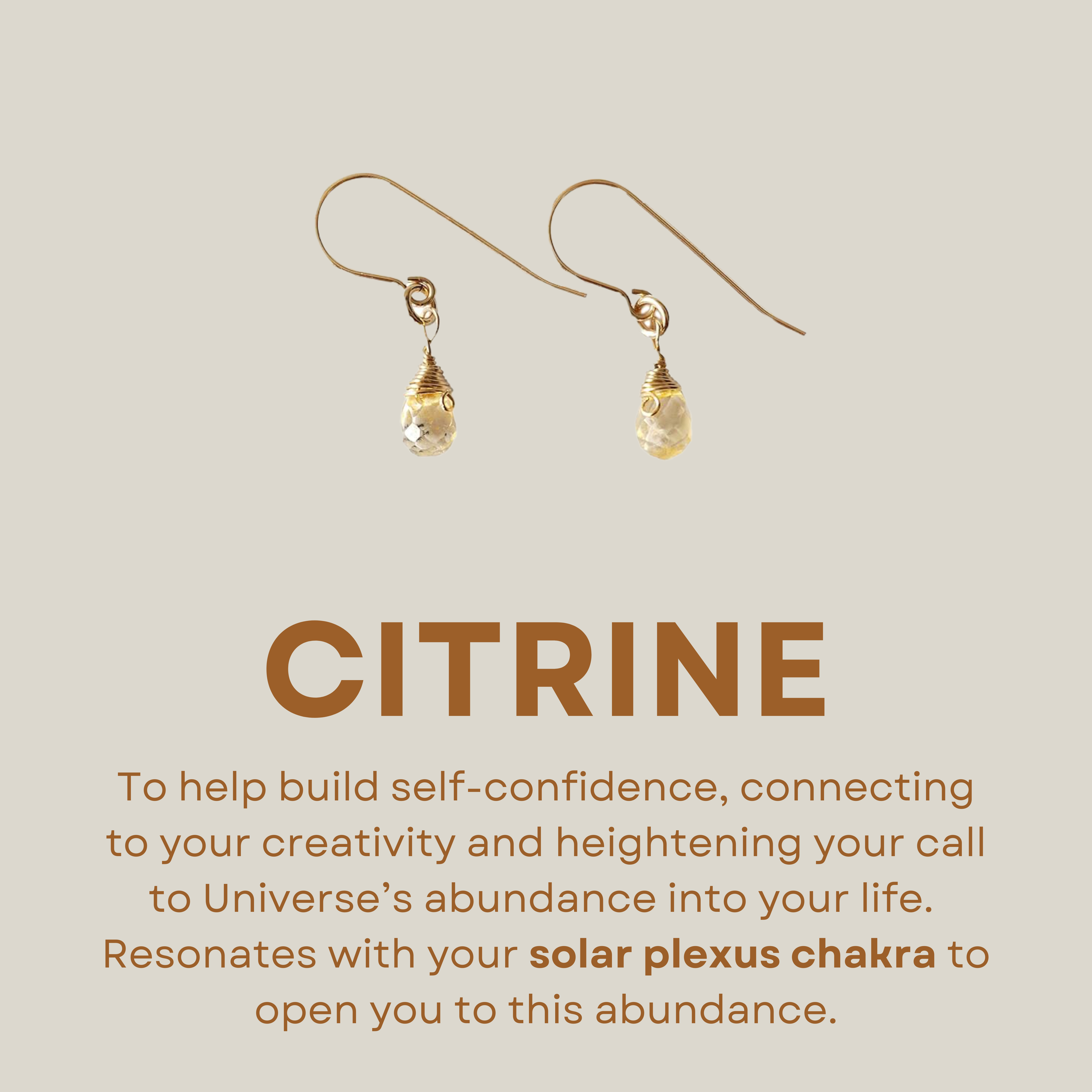 14k Gold Filled Citrine Teardrop Earrings for Women - Elegant Dangle Drop Earrings for Wedding, Party & Everyday Wear