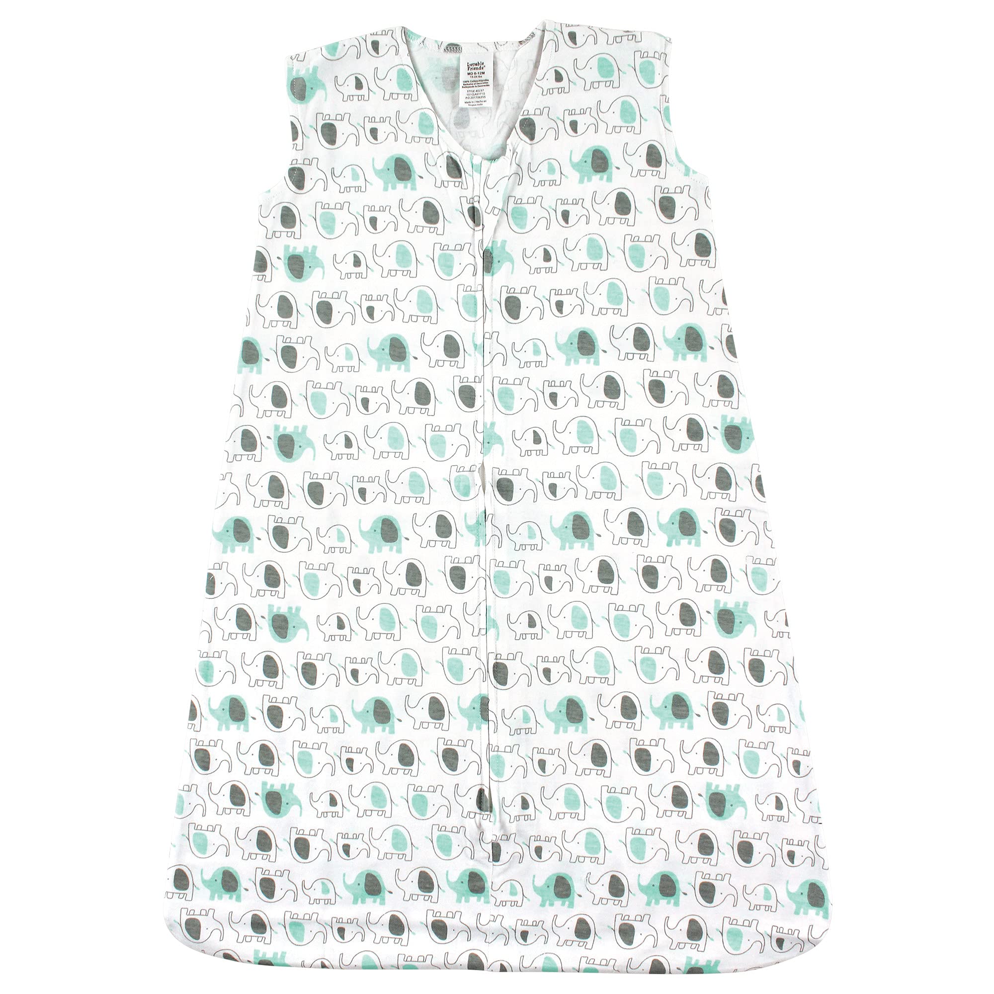 Luvable Friends Unisex Baby Sleeveless Jersey Cotton Sleeping Bag - Soft & Breathable Infant Sleep Sack Blanket for Newborns & Toddlers - Perfect for Nursery, Daycare & Travel