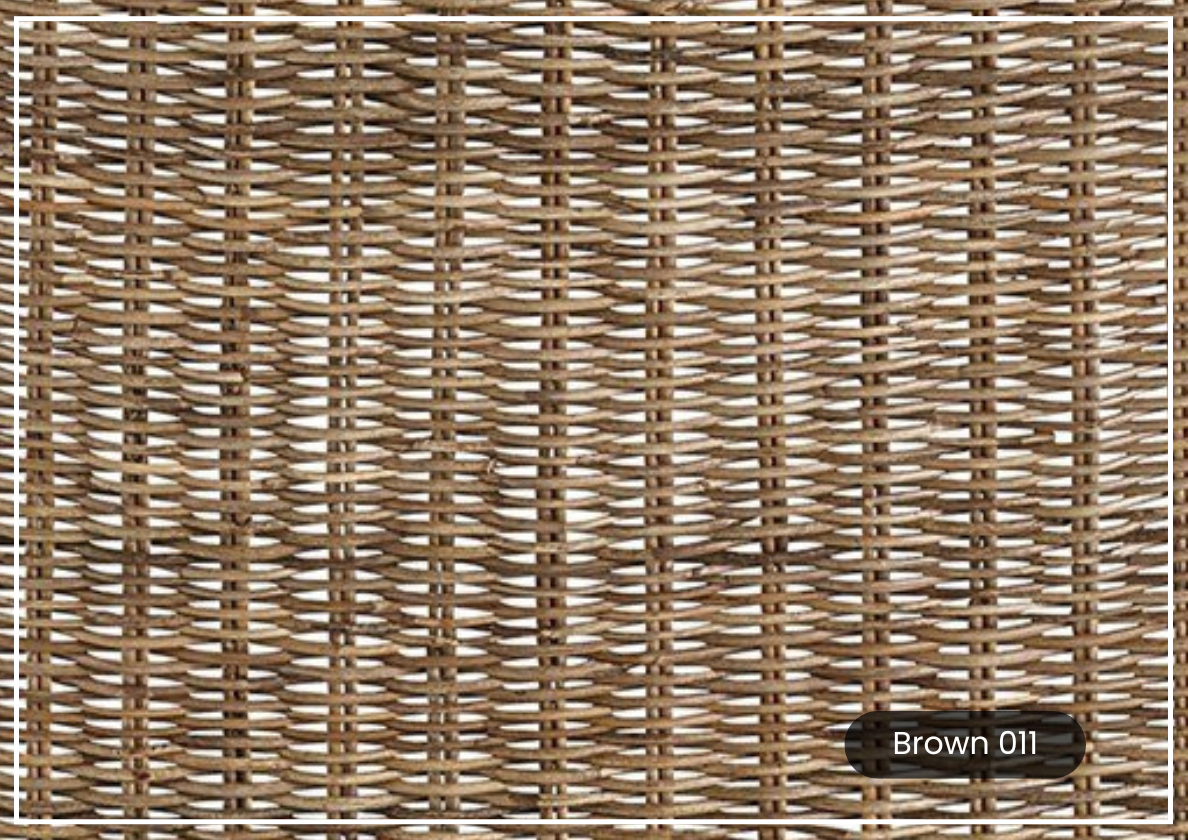 Universal Furniture Irving Woven Brown Arm Chair with Tall Backrest - Comfortable High Back Dining Chair for Living Room, Office & Restaurant Use