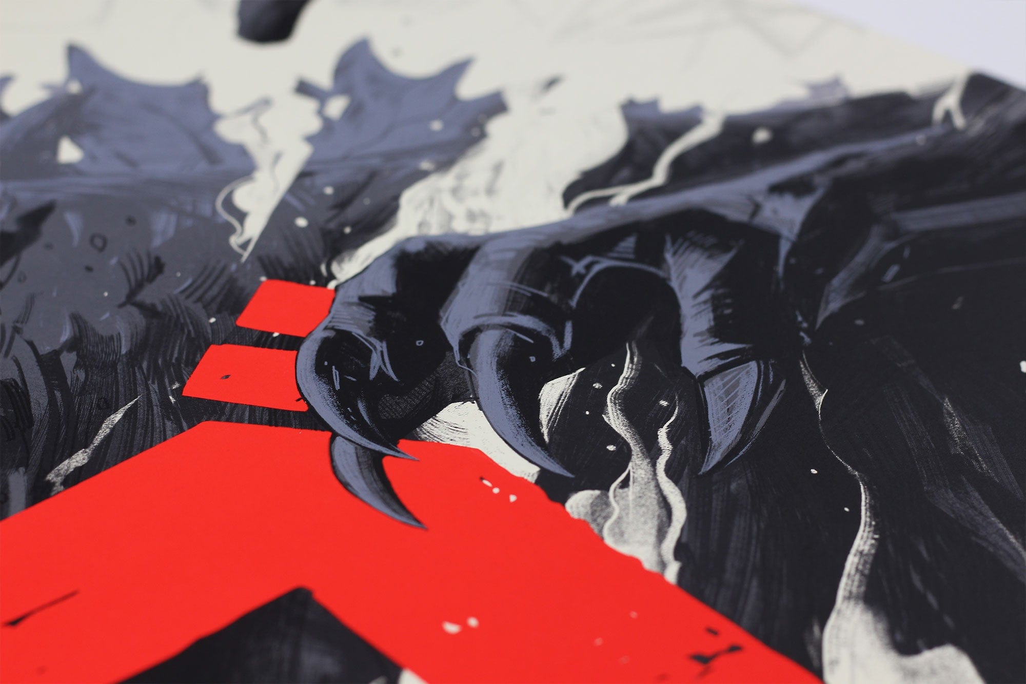 Godzilla (Variant) Screen Printed Poster - Limited Edition Movie Art Print for Home Theater Decor, Man Cave Wall Art, Gift for Monster Movie Fans