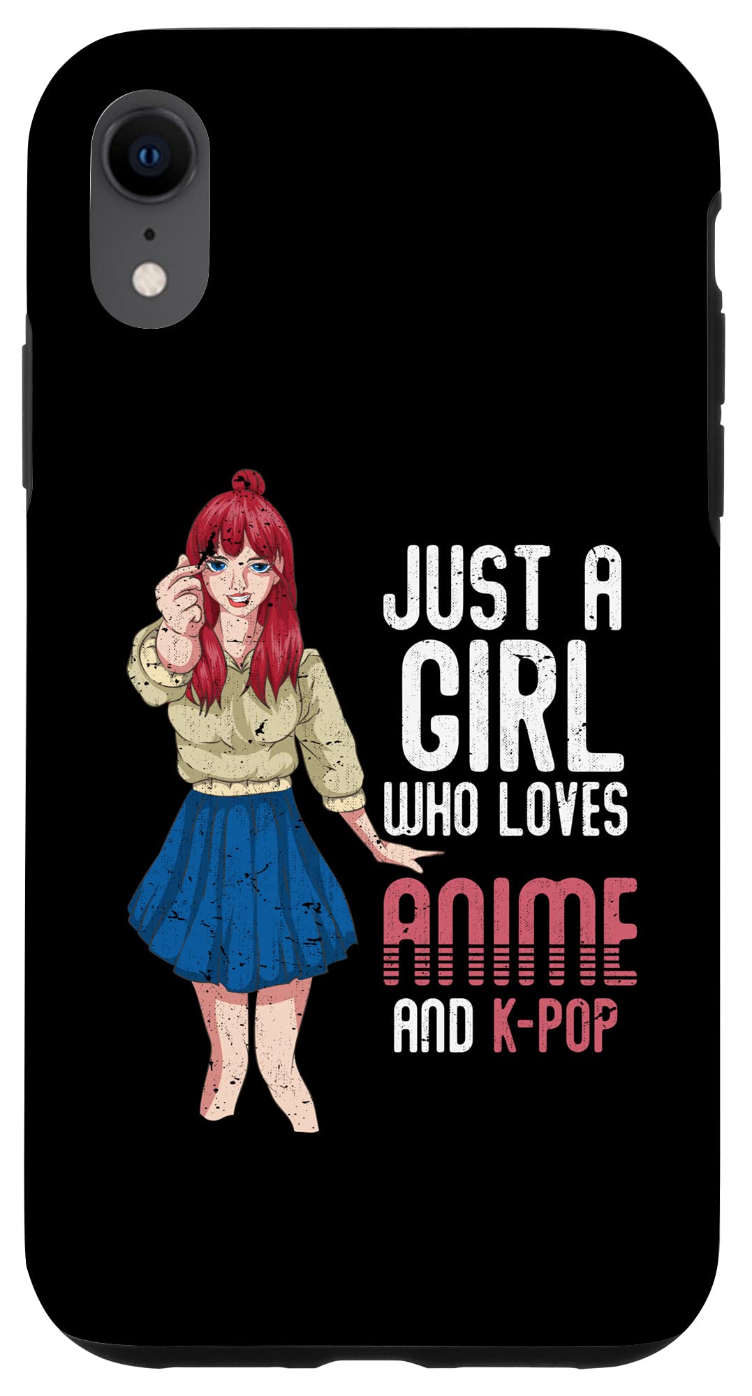 Cute Anime iPhone XR Case for Girls - Kawaii Manga & Kpop Fan Accessory - Perfect for School, Work, and Daily Use