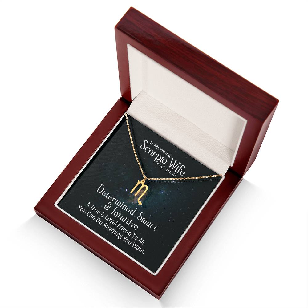 Scorpio Wife Gift from Husband - Unique Zodiac Sign Present for Scorpio Women - Perfect for Birthday, Anniversary & Special Occasions