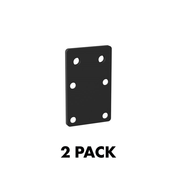 2 Pack 45x73x2mm Bottom Rail Mounting Plate - Heavy Duty Metal Bracket for Window Blinds, Curtain Rods & Home DIY Projects