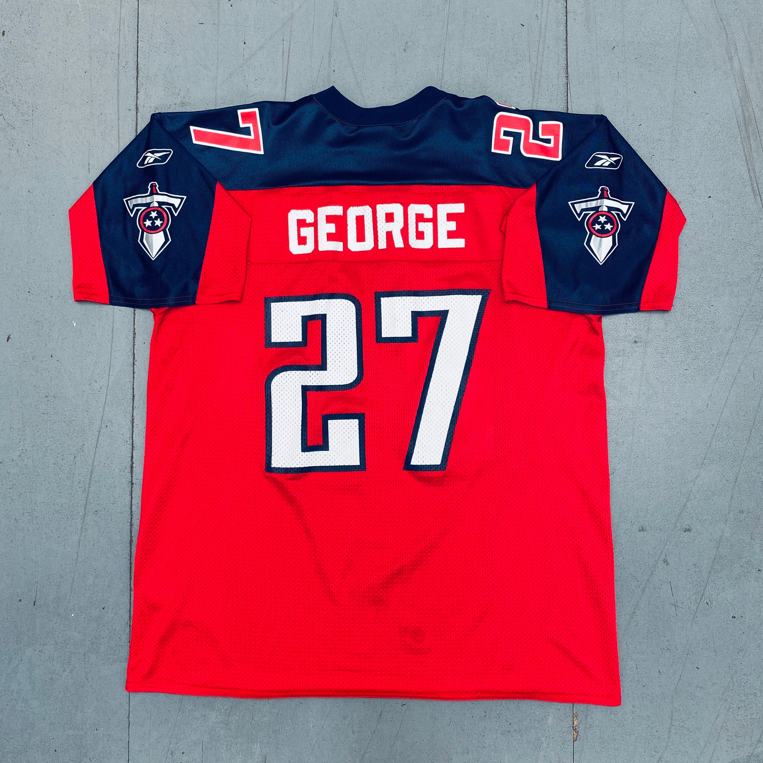 Tennessee Titans Eddie George Fan Alternate Jersey 2001/2002 Season - XL Size for Game Day & NFL Memorabilia Collecting