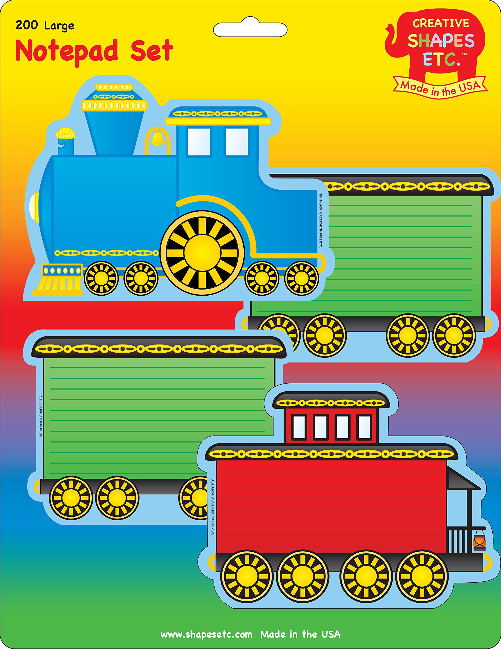 Train Themed Large Notepad Set - 5