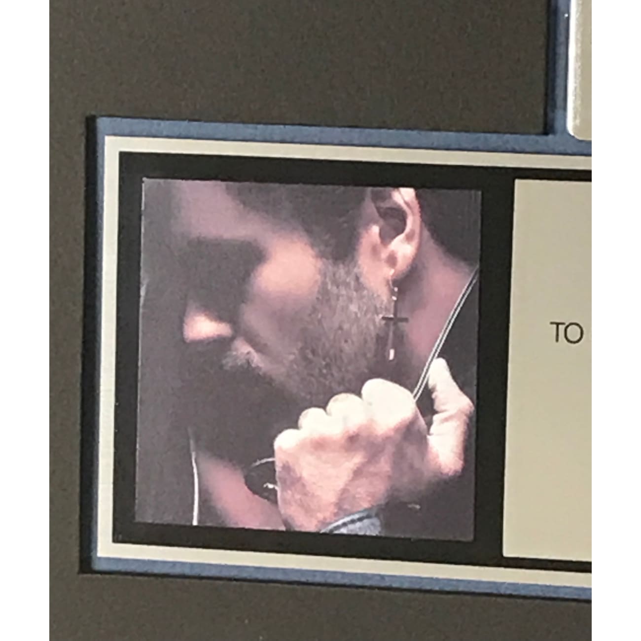 George Michael Faith RIAA Platinum Album Award - Official Music Collectible for Fans & Display - Perfect for Home, Office & Music Memorabilia Collections