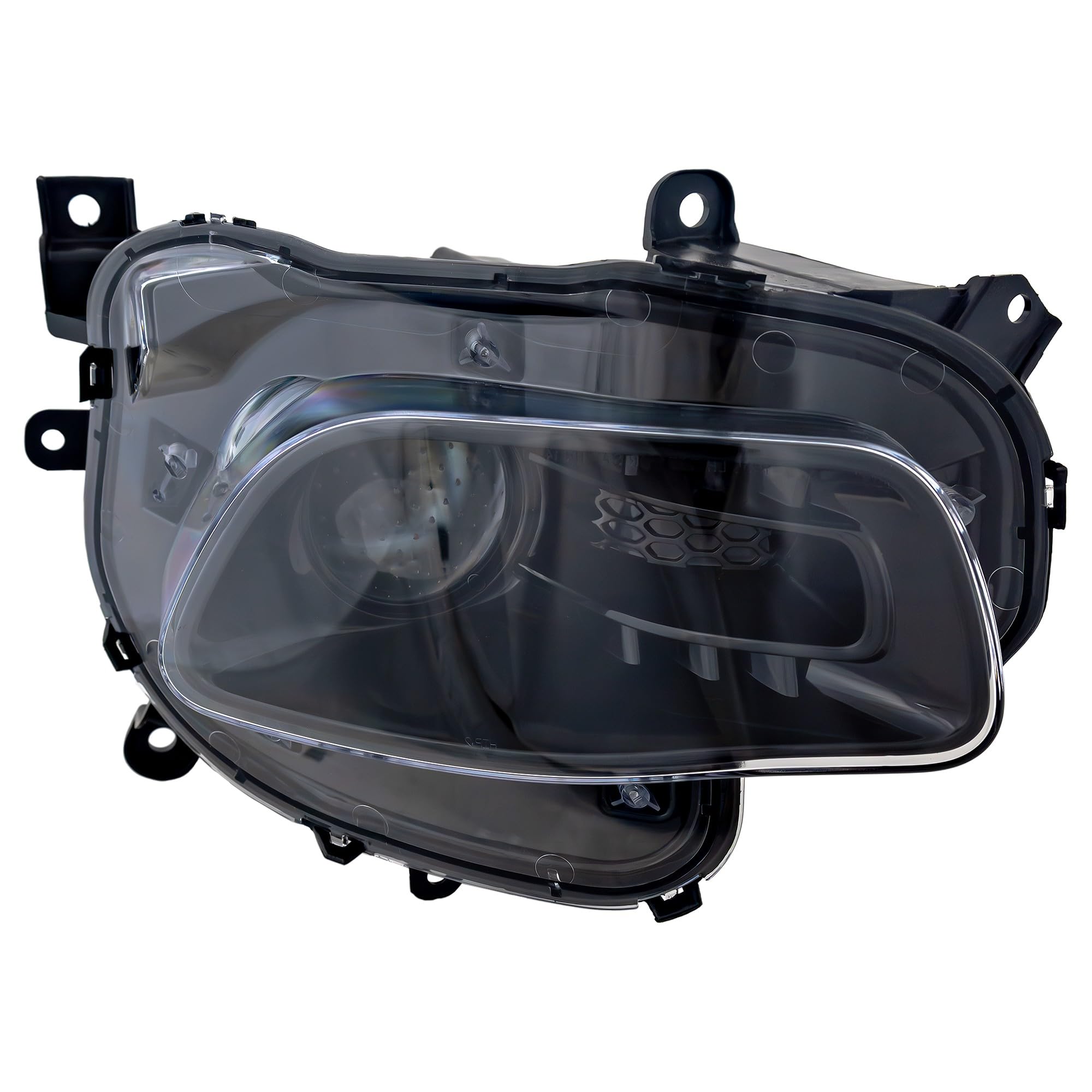 Go-Parts - Replacement Headlight Assembly for Jeep Cherokee 2014-2018 (Right Passenger Side) - Halogen Headlamp with Black Trim - Perfect for Night Driving & Off-Road Adventures