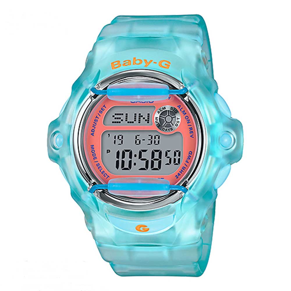 CASIO BABY-G BG-169R-2CDR Digital Quartz Watch for Women - Blue Resin Band, Shock Resistant, Water Resistant - Perfect for Sports, Outdoor Activities & Everyday Wear