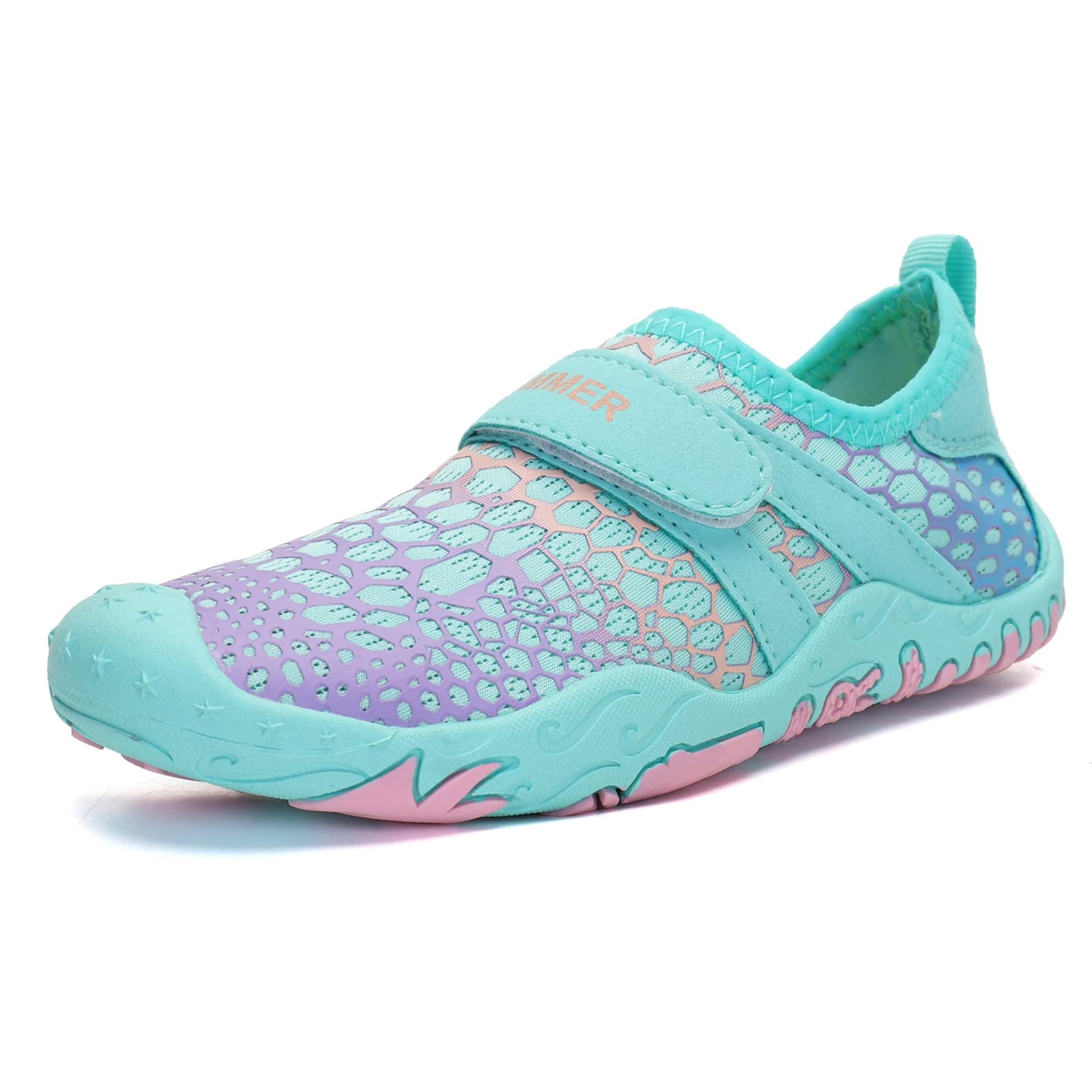 Lymeral Kids Water Shoes for Boys & Girls - Lightweight, Comfortable, Quick-Dry Sport Shoes for Toddlers & Kids (Purple, Size 36) - Perfect for Beach, Pool, and Outdoor Water Activities